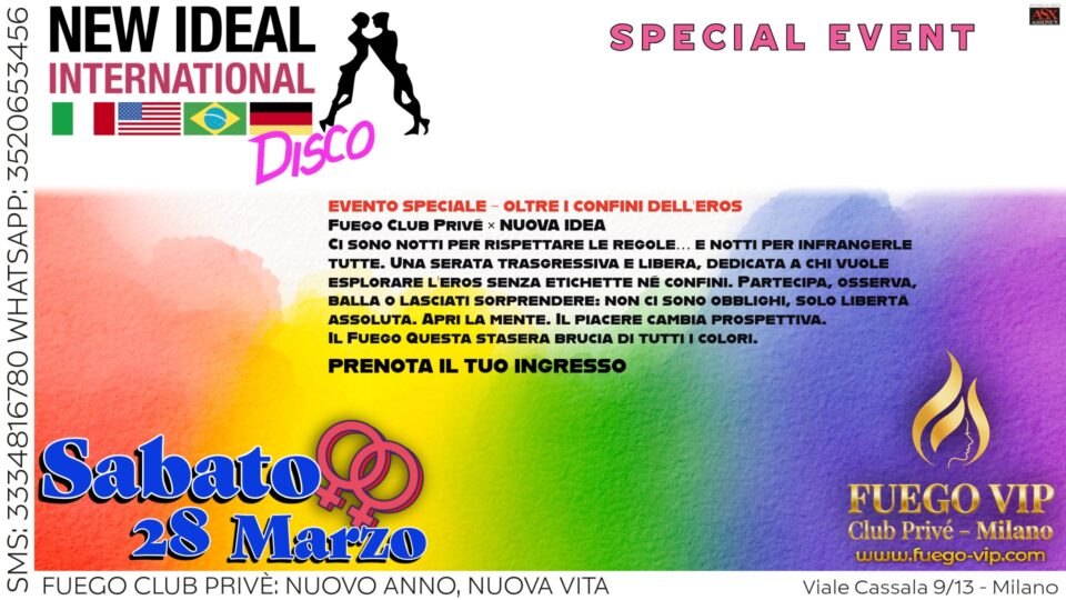 NUOVA IDEA – OLTRE I CONFINI DELL’EROS NUOVA IDEA – OLTRE I CONFINI DELL’EROS