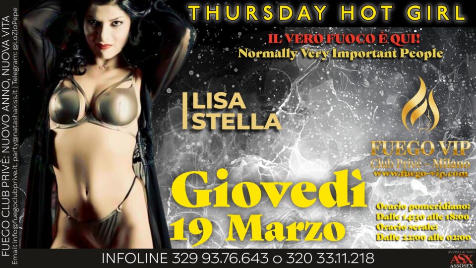 🔥 GUEST STAR: LISA STELLA @ FUEGO VIP 🔥